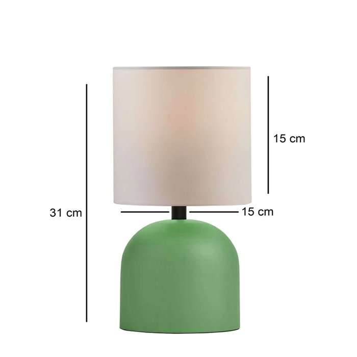 Opviq Juego de Lámparas de Mesa Crema y Amarillo